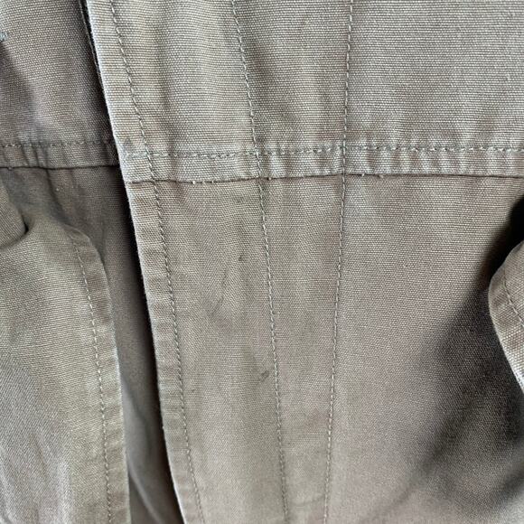 RALPH LAUREN  L Garment Experimental Khaki Cotton Belted Military Jumpsuit - Picture 4 of 7